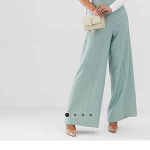 ASOS Design mint wide leg pants
